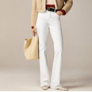 J.Crew women's white bootcut jeans